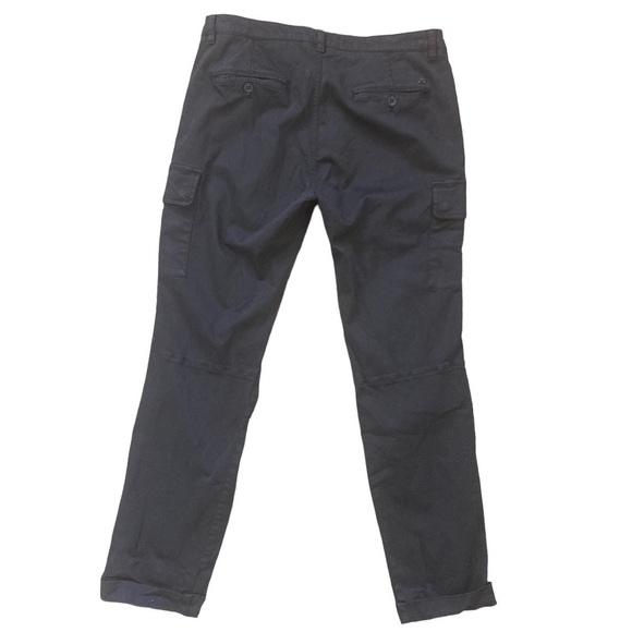 Mason’s Forte Dei Marmi Italy Trousers Studded Pocket Black Cargo Pants - Picture 2 of 9